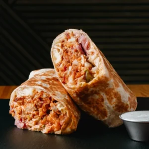 Mennyei ropogós bbq csirkés burritó budapest 21. kerület